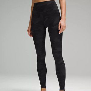 Lululemon Align Pant Leggings Sz 4 Camo Black Grey 28" Length